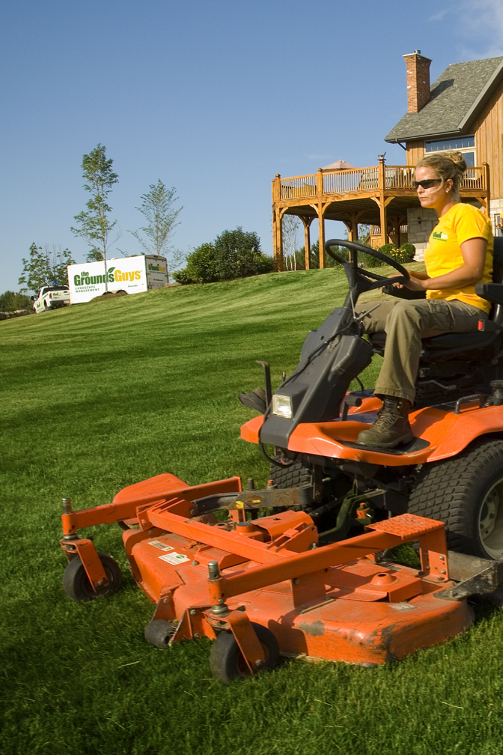 Weekly mowing, edging, and trimming